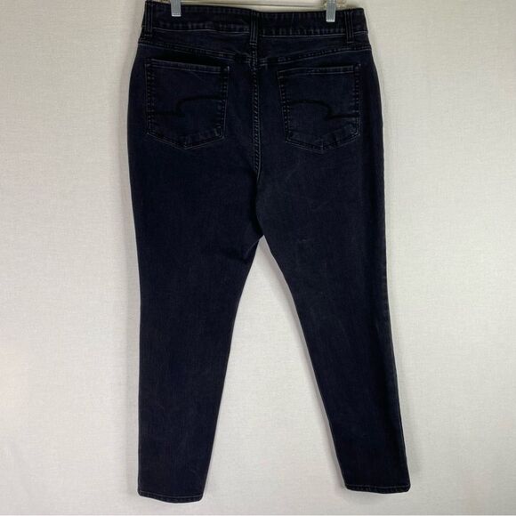 Time & Tru Jeans Women’s Black High Rise Skinny 5 Pockets Stretch Denim 18 - Picture 5 of 8